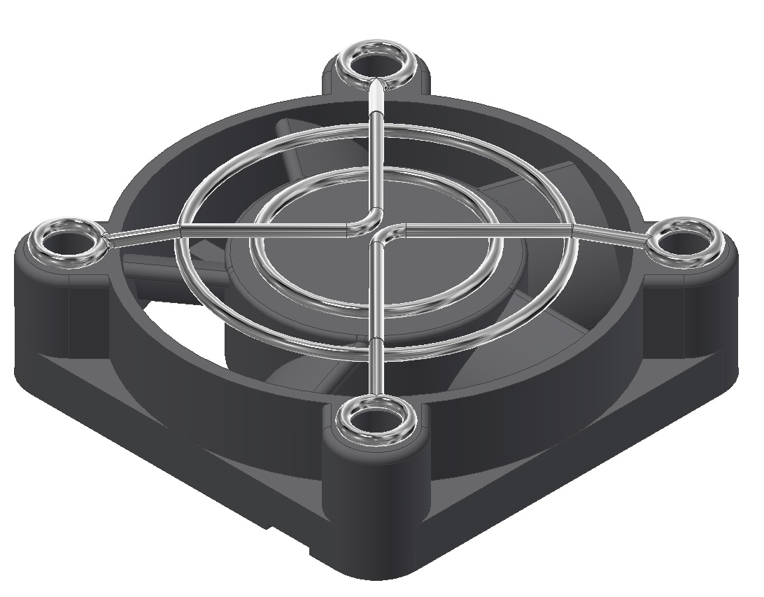 轴流风扇35x35x10毫米，带风扇罩